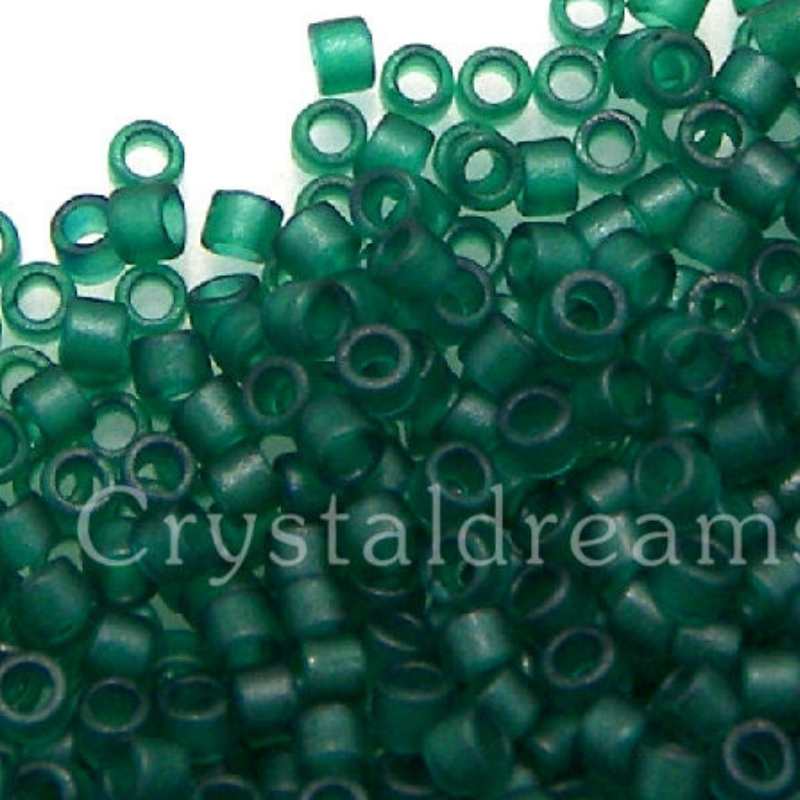 11/0 MIYUKI delica - Transparent Kelly Green Mate - 1gr. DB776 - - Crystaldreams Abalorios
