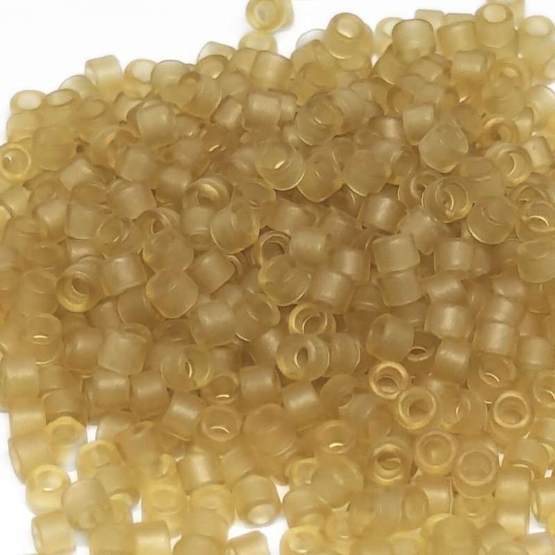 11/0 MIYUKI delica - Transparent Mate Pale Yellow - 1gr. DB771 - - Crystaldreams Abalorios