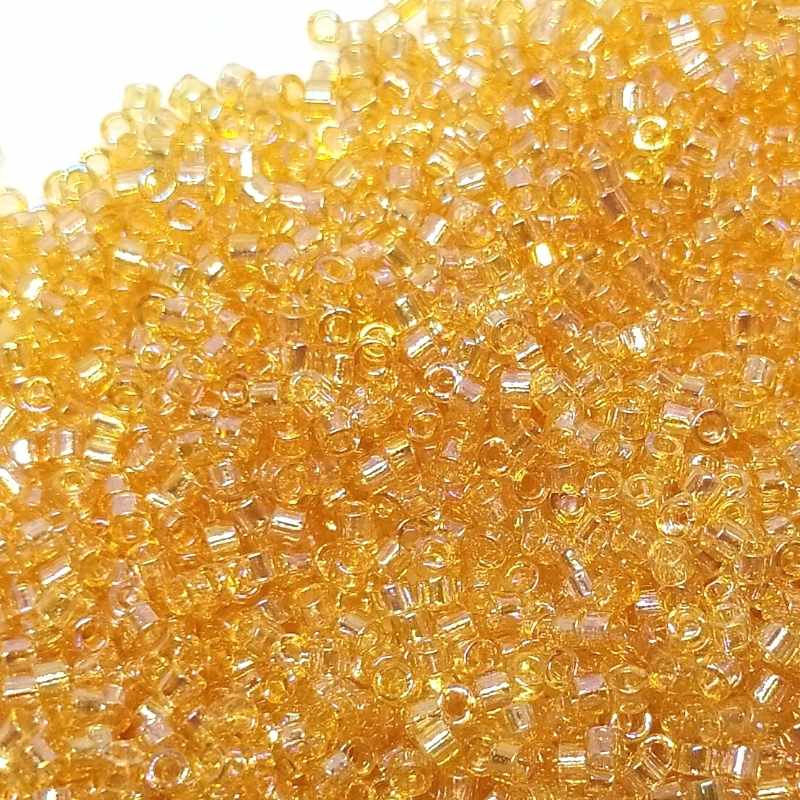 11/0 MIYUKI delica - Trasp. Light Amber AB - DB100 1gr. - - Crystaldreams Abalorios