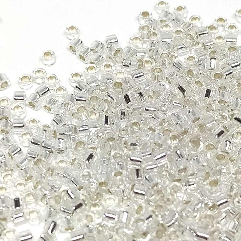 11/0 MIYUKI delica Crystal Silver Lined - DB041 - 1gr. - - Crystaldreams Abalorios