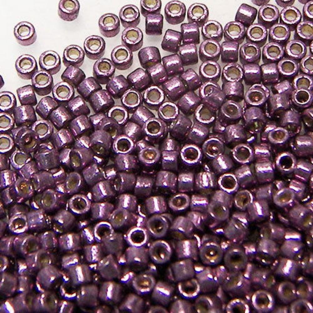 11/0 MIYUKI delica Duracoat Galv.Eggplant 1gr. DB1850 - - Crystaldreams Abalorios