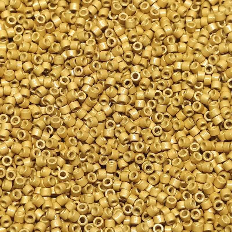 11/0 MIYUKI delica Duracoat Galv. Matte Gold - 1gr. - DB1832F - - Crystaldreams Abalorios