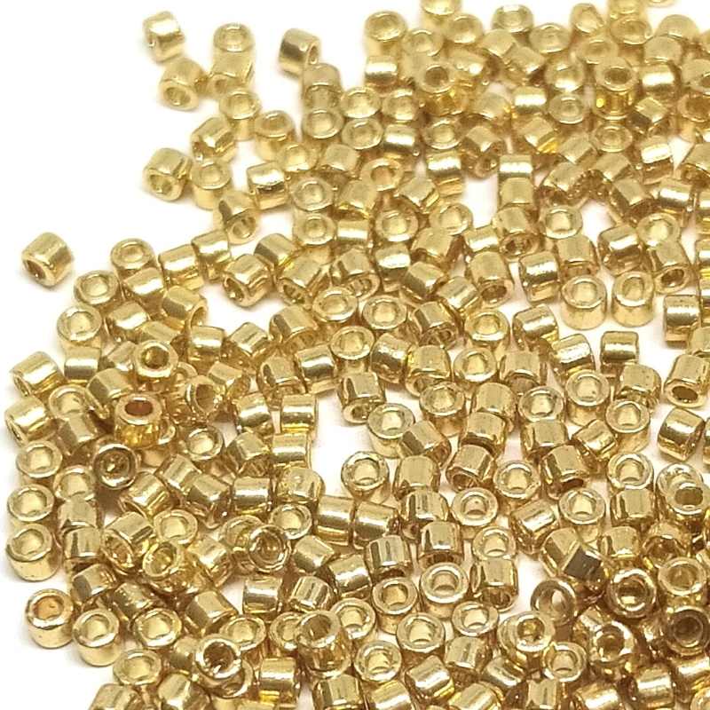 11/0 MIYUKI delica Duracoat Galvanized Gold 1gr. DB1832 - - Crystaldreams Abalorios