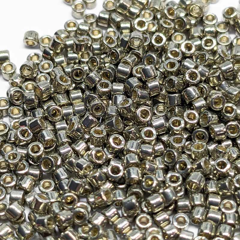 11/0 MIYUKI delica Duracoat Galvanized Lt Pewter 1gr. - DB1851 - - Crystaldreams Abalorios