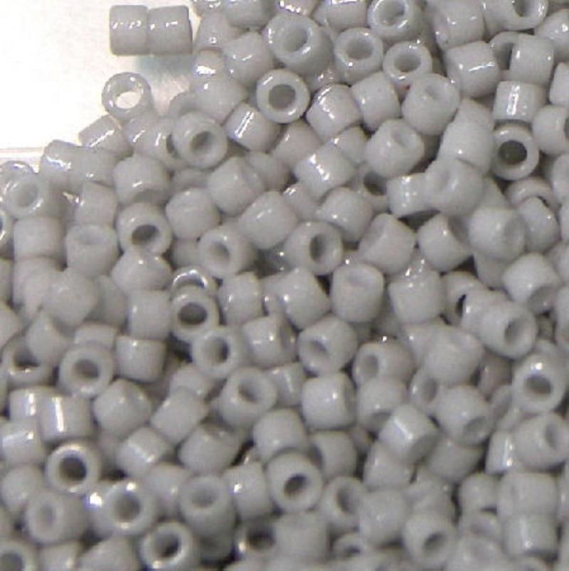11/0 MIYUKI delica Duracoat Opaque Soft Grey - 1gr. - DB2366 - - Crystaldreams Abalorios