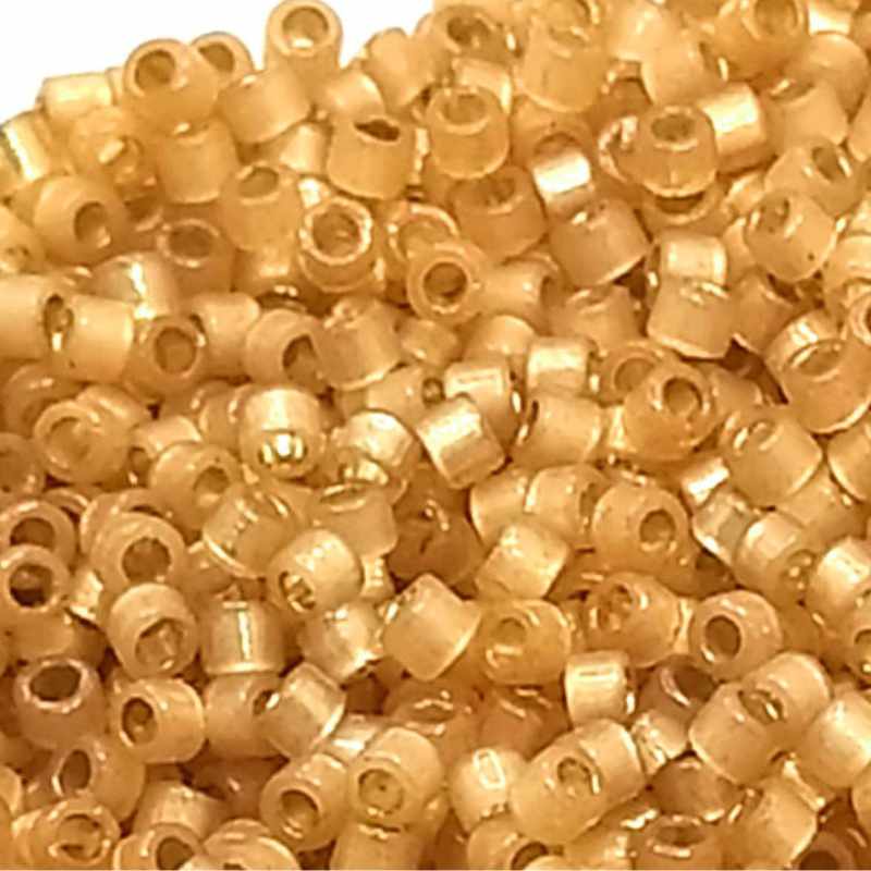 11/0 MIYUKI delica Duracoat Silver Lined Dyed Straw DB2171 1gr - - Crystaldreams Abalorios