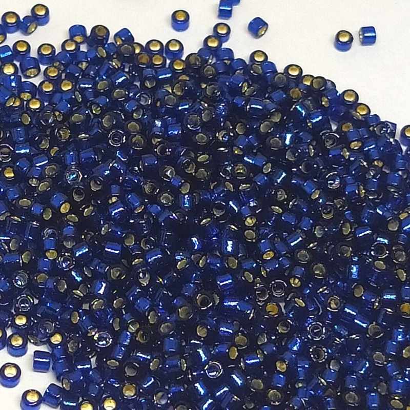 11/0 MIYUKI delica Duracoat Silverlined Navy DB2191 1gr - - Crystaldreams Abalorios