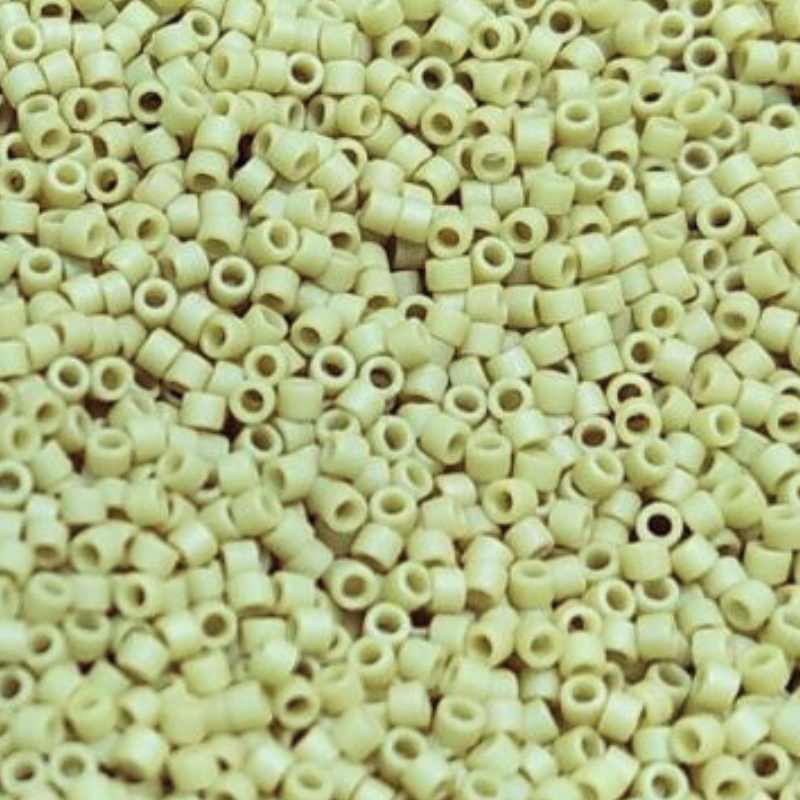 11/0 MIYUKI delica Frosted Opaque Glaze Honeydew - 1gr. - DB2290 - - Crystaldreams Abalorios
