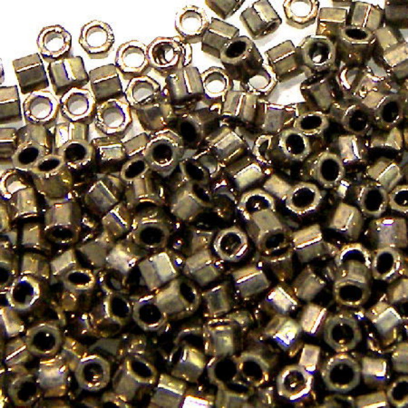 11/0 MIYUKI delica Hex -Metallic Bronze - DBC022 - 1 gr. - - Crystaldreams Abalorios