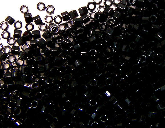 11/0 MIYUKI delica Hex - Black - DBC010- 1 gr. - - Crystaldreams Abalorios