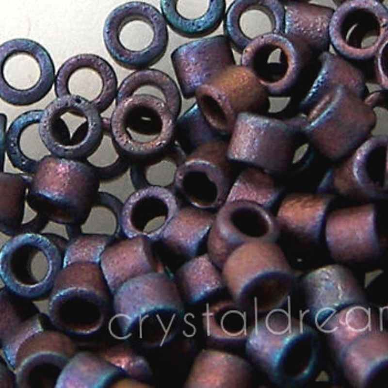 11/0 MIYUKI delica Matte Metal Copper Rainbow Iris 1gr. - DB323 - - Crystaldreams Abalorios