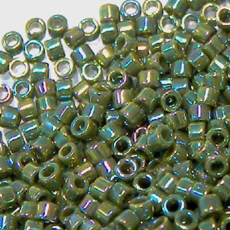 11/0 MIYUKI delica Opaque Avocado AB - 1gr. - DB1575 - - Crystaldreams Abalorios