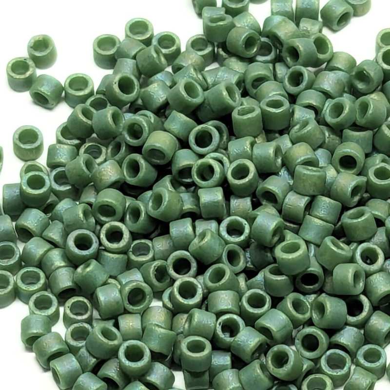 11/0 MIYUKI delica Opaque Glazez Frosted Green 1gr. - DB2311 - - Crystaldreams Abalorios