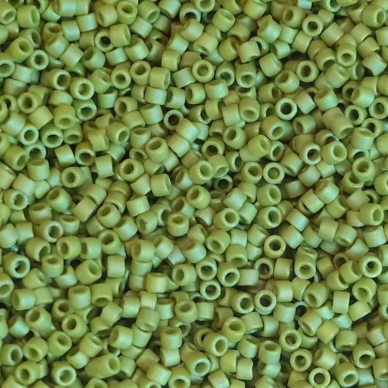 11/0 MIYUKI delica Opaque Glazez Frosted Olive 1gr. - DB2309 - - Crystaldreams Abalorios