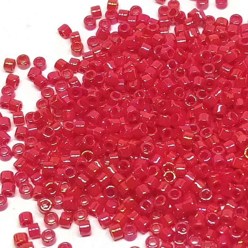 11/0 MIYUKI delica Opaque Red Luster - 1gr. - DB214 - - Crystaldreams Abalorios