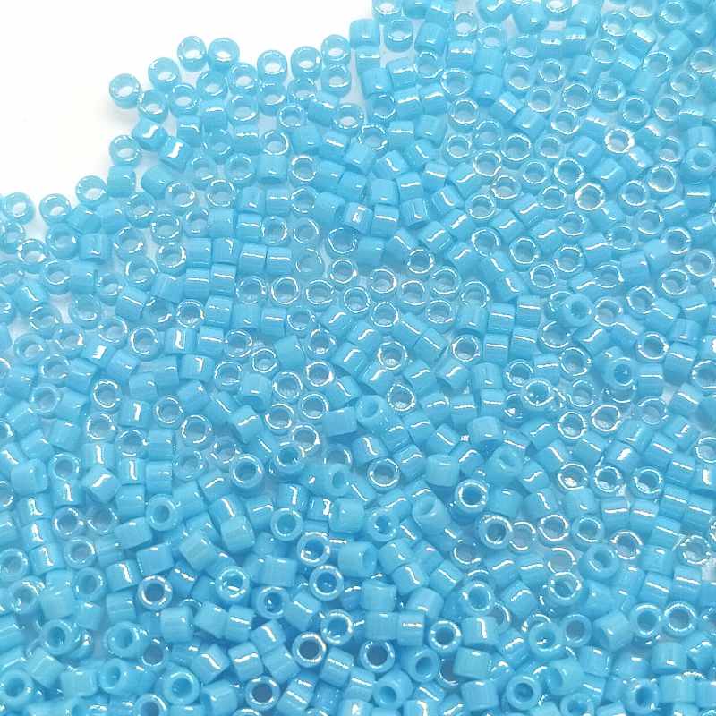 11/0 MIYUKI delica Opaque Sky Blue Luster - 1gr. - DB215 - - Crystaldreams Abalorios