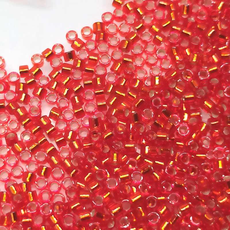 11/0 MIYUKI delica Red Orange Silver Lined DB043 - 1gr. - - Crystaldreams Abalorios