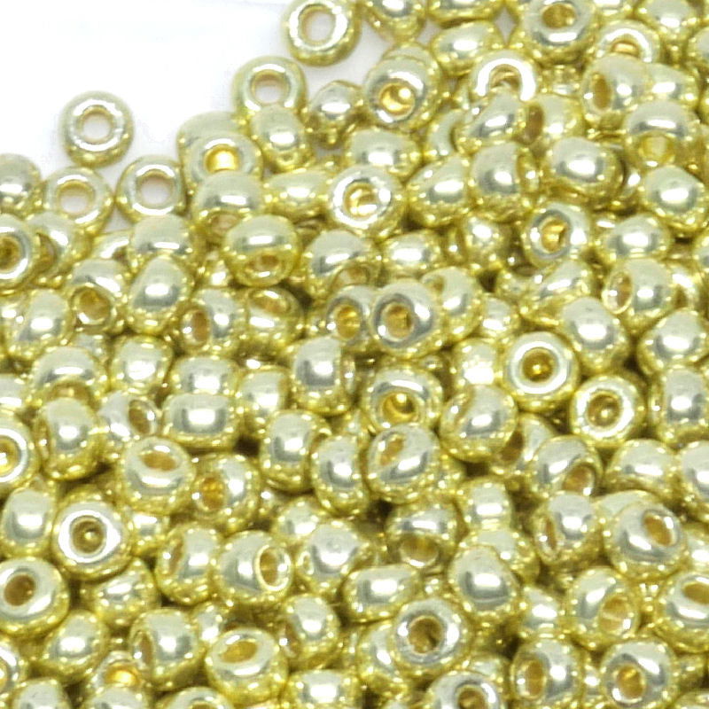 11/0 MIYUKI rocalla Duracoat Galv. Pale Soft Gold 1gr. 5102 - - Crystaldreams Abalorios