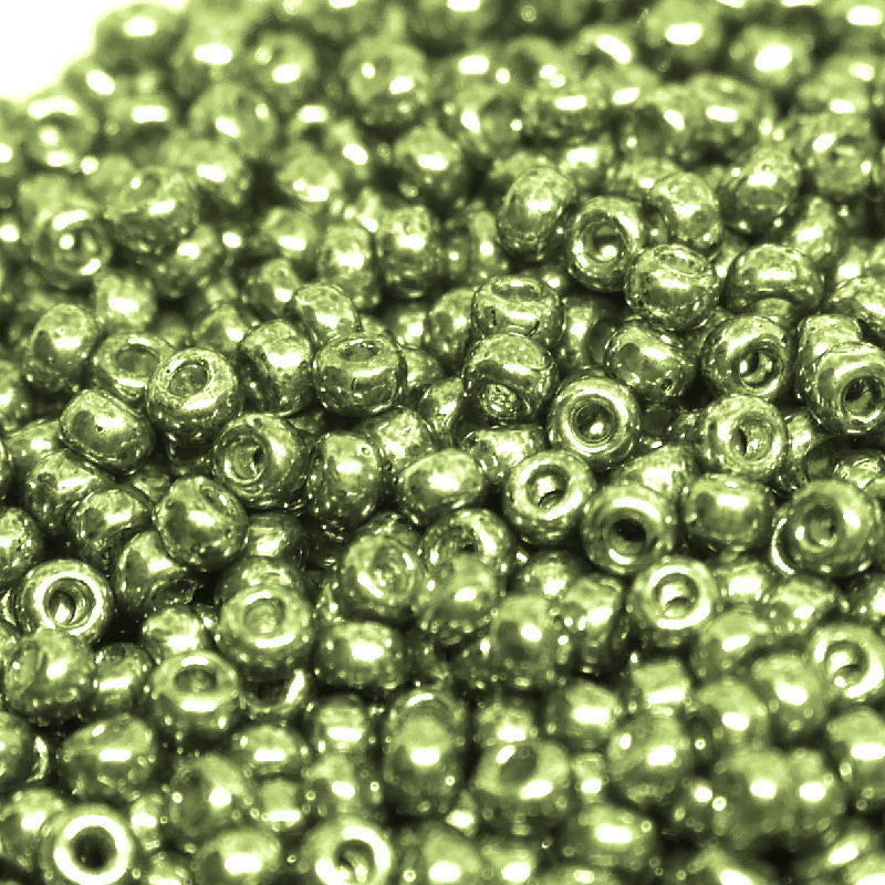 11/0 MIYUKI rocalla Duracoat Galv. Steel Green 1gr. 5112 - - Crystaldreams Abalorios