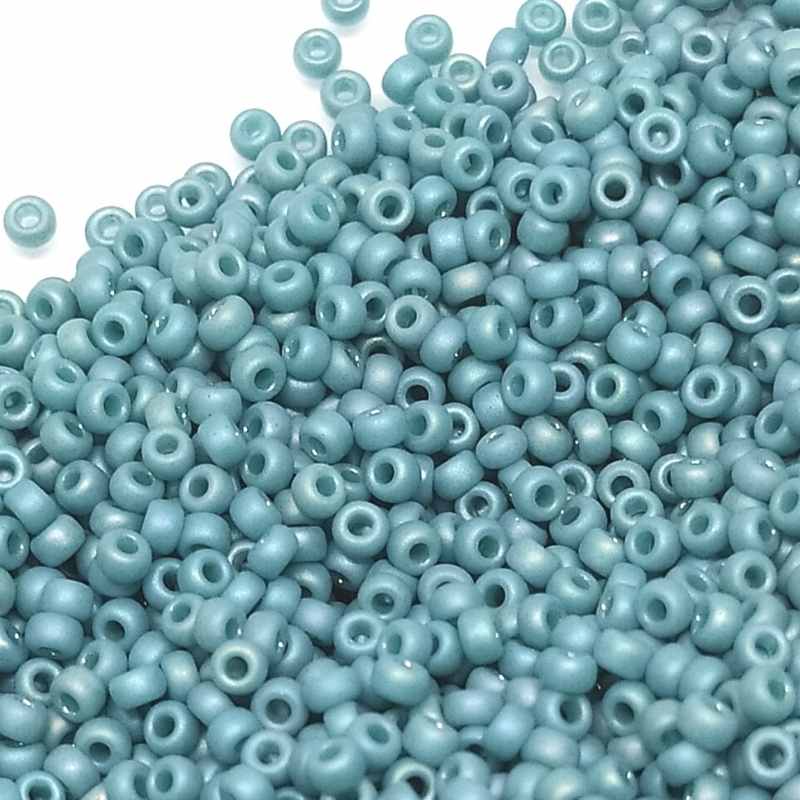 11/0 MIYUKI rocalla Duracoat Op. Rainbow Glaz. Peacock 1gr. 4702 - - Crystaldreams Abalorios