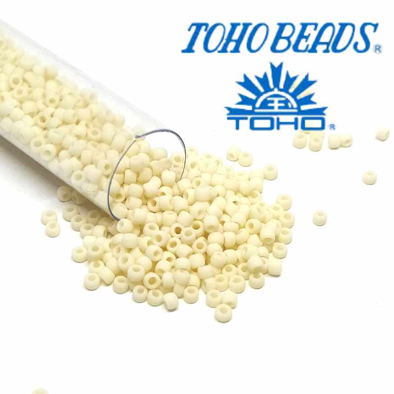 11/0 Toho - rocalla - Frosted Light Beige - 5gr. col.51F - - Crystaldreams Abalorios