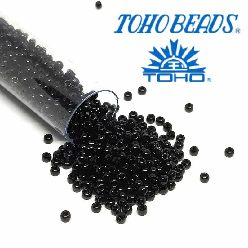 11/0 Toho - rocalla - Opaque Jet - 5gr. col.49 - - Crystaldreams Abalorios