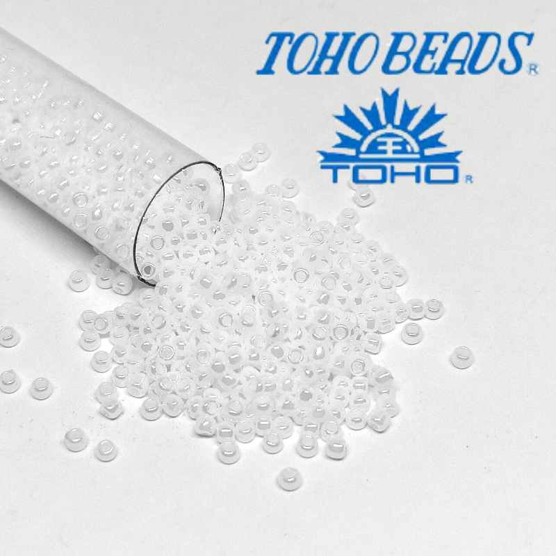 11/0 Toho - rocalla - Opaque Luster White - 5gr. col.121 - - Crystaldreams Abalorios