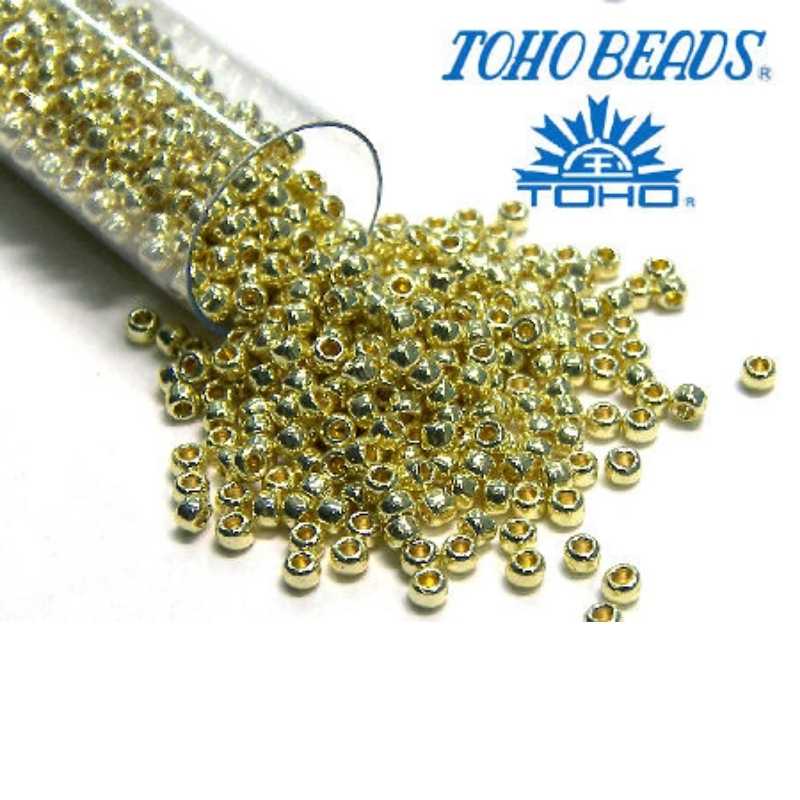 11/0 Toho - rocalla - Perma Galva Silver Yellow - 5gr. col.PF559 - - Crystaldreams Abalorios