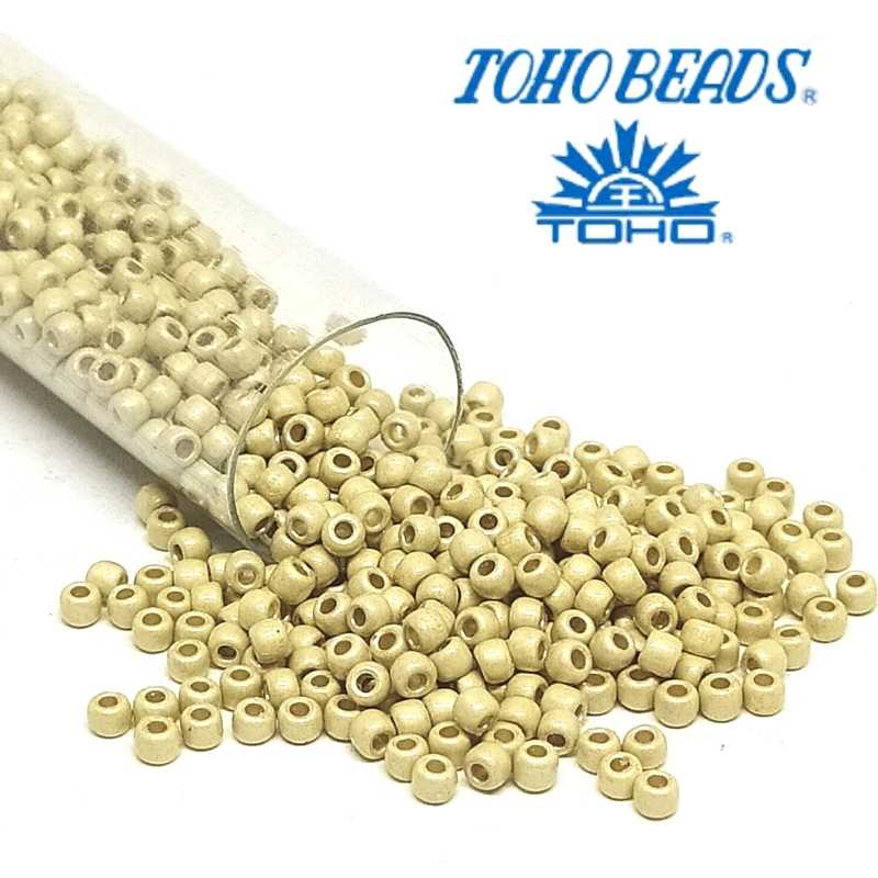 11/0 Toho rocalla Frost Galvanized Silver Yellow 5gr. col.PF559F - - Crystaldreams Abalorios