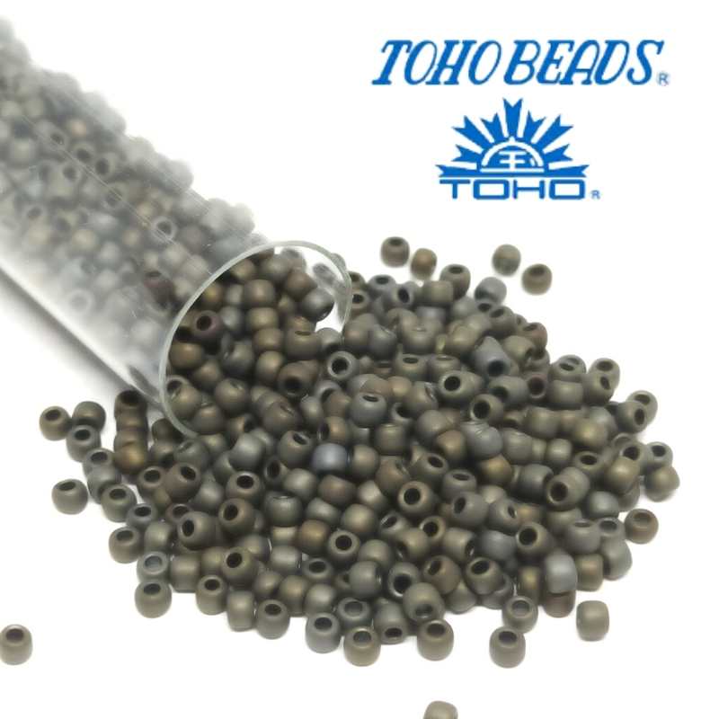 11/0 Toho rocalla Frost Metall. Iris Brown 5gr col.83F - - Crystaldreams Abalorios