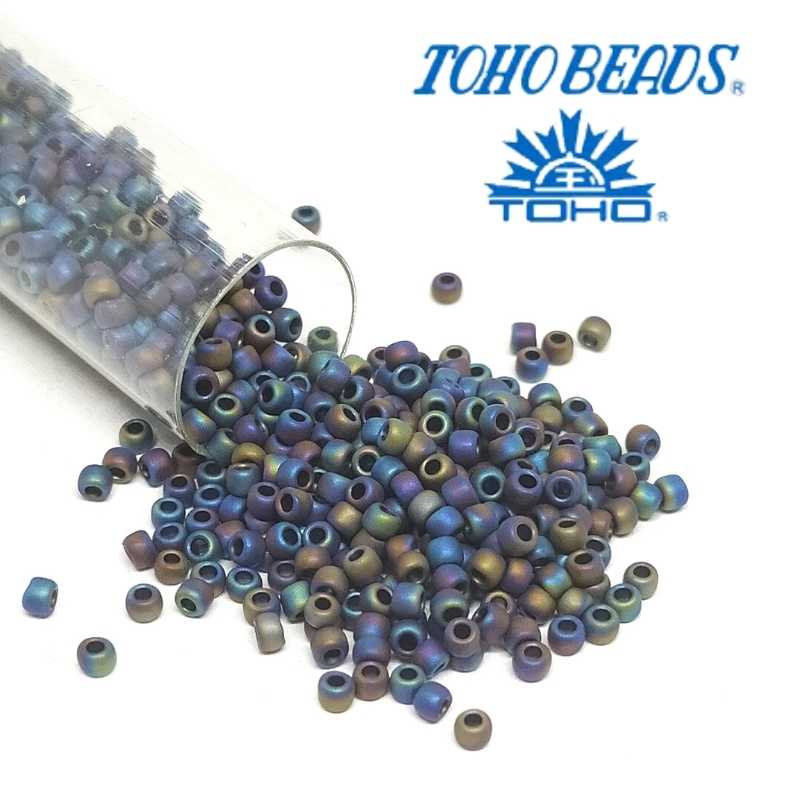 11/0 Toho rocalla Opaque Frost Rainbow Iris 5gr col.86F - - Crystaldreams Abalorios