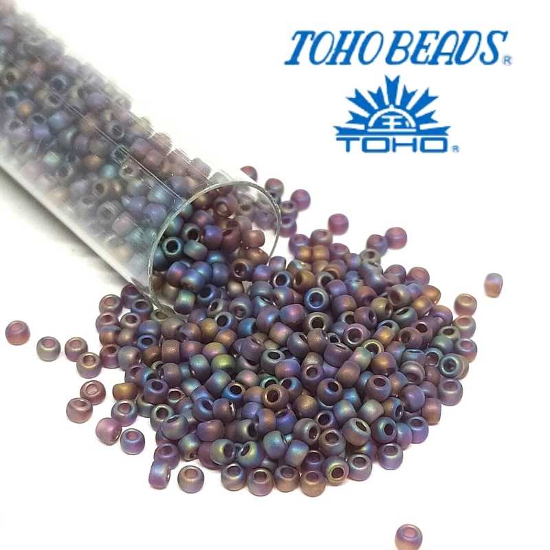 11/0 Toho rocalla Transp. Rainbow Frost Amethyst 5gr col.166CF - - Crystaldreams Abalorios