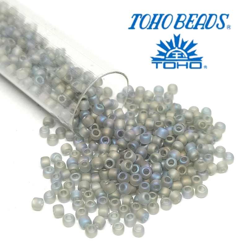 11/0 Toho rocalla Transp. Rainbow Frost Grey 5gr col.176BF - - Crystaldreams Abalorios