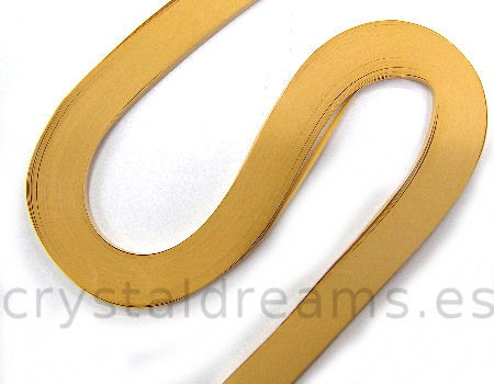 120 Tiras de papel para Filigrana - 530mm - Ancho: 5mm - Beige - - Crystaldreams Abalorios