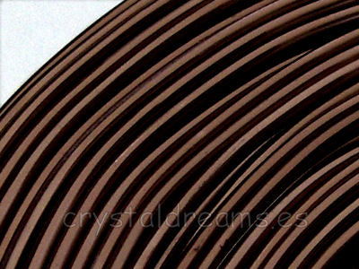12 Metros de CABLE DE ALUMINIO - 2mm - BROWN - - Crystaldreams Abalorios
