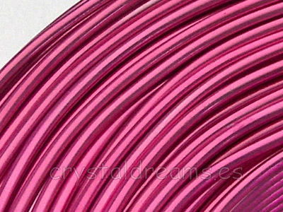 12 metros CABLE DE ALUMINIO - 1,5mm - FUCHSIA - - Crystaldreams Abalorios