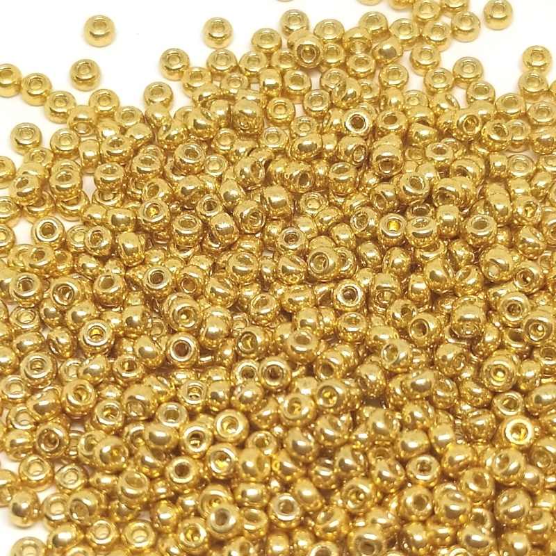 15/0 MIYUKI - rocalla - Duracoat Galvanized Gold - 1 gr. - - Crystaldreams Abalorios