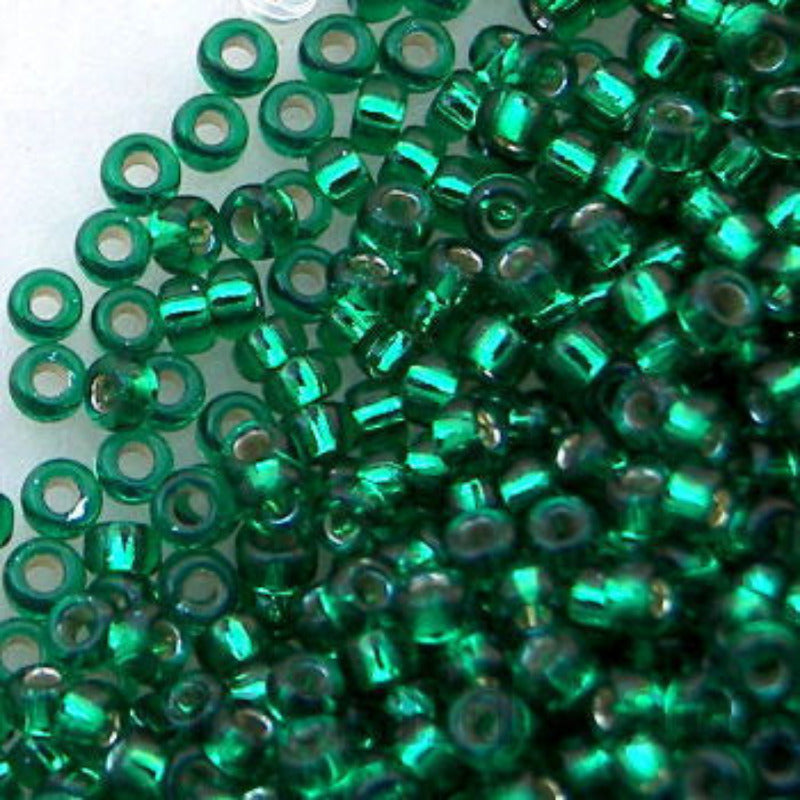 15/0 MIYUKI - rocalla - Emerald Silver Lined - 1gr. - - Crystaldreams Abalorios