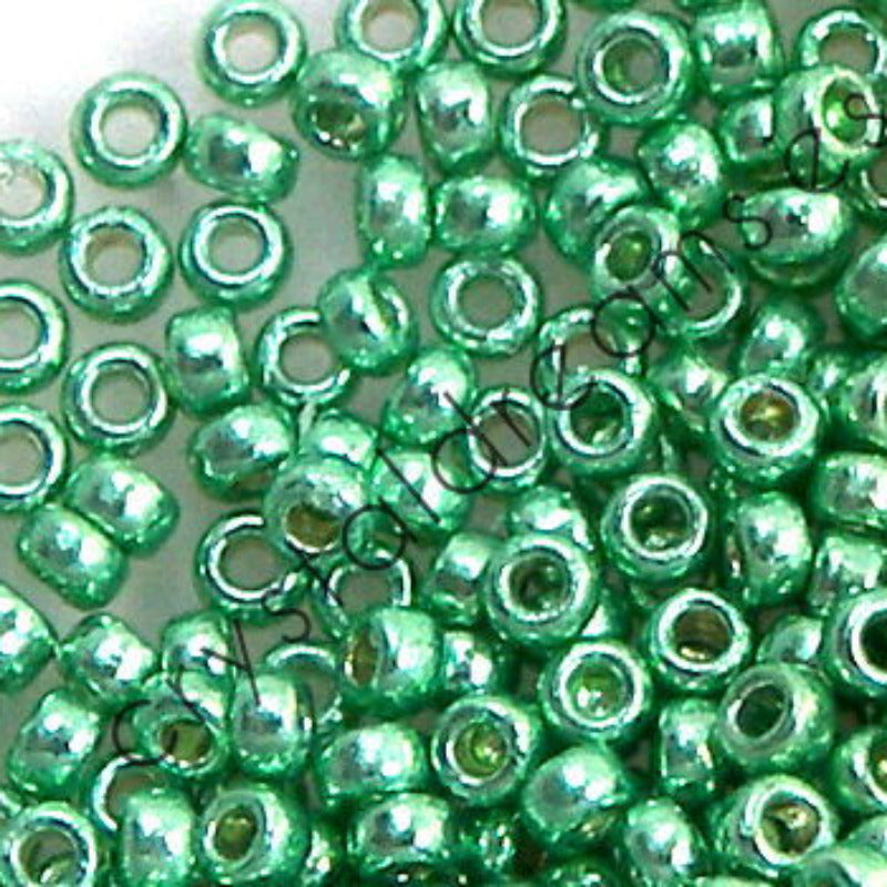 15/0 MIYUKI - rocalla - Galvanized Dark Mint Green - 1gr. - - Crystaldreams Abalorios