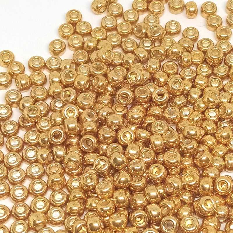 15/0 MIYUKI - rocalla - Galvanized Yellow Gold - 1gr. - - Crystaldreams Abalorios
