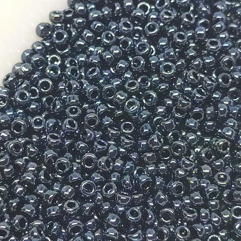 15/0 MIYUKI - rocalla - Gunmetal - 1 gr. - - Crystaldreams Abalorios