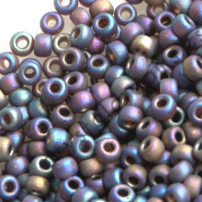 15/0 MIYUKI - rocalla - Matte Brown AB - 1 gr. - - Crystaldreams Abalorios