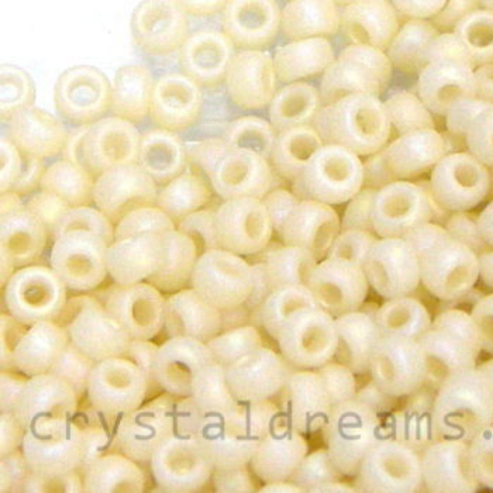 15/0 MIYUKI - rocalla - Matte Opaque Cream AB - 1 gr. - - Crystaldreams Abalorios