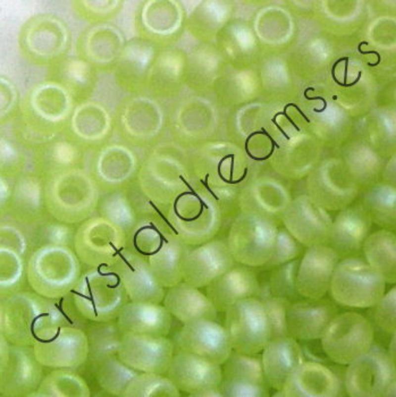 15/0 MIYUKI - rocalla - Matte Tr Chartreuse AB - 1gr. - - Crystaldreams Abalorios
