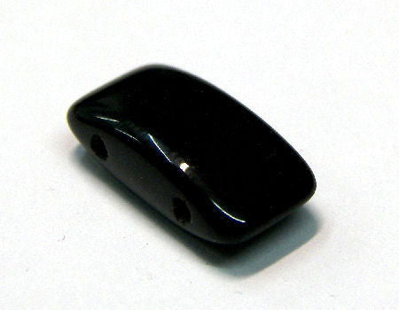 1 x Cuenta Carrier Beads - 9x17mm - Jet - - Crystaldreams Abalorios