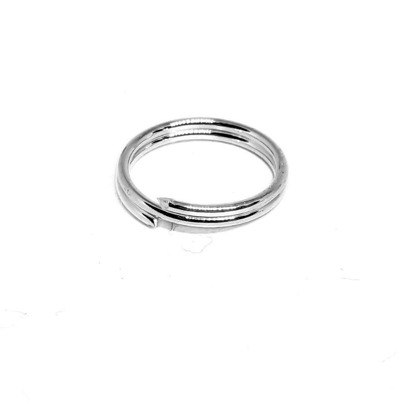 1x Anilla redonda doble 8mm Plata de Ley 925 - - Crystaldreams Abalorios