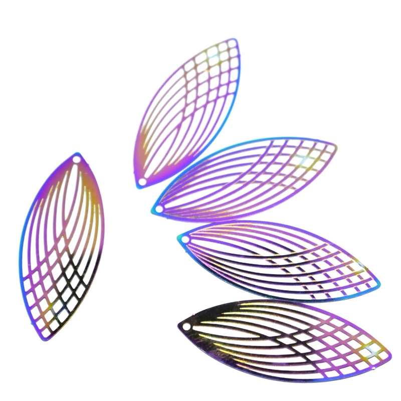 1x Colgante Rice Acero inoxidable multicolor 201 40mm - - Crystaldreams Abalorios