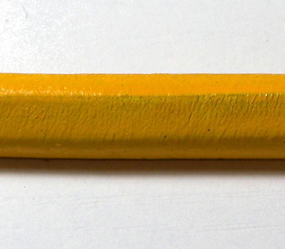 20 cm - Cordon Cuero Regaliz 10x7mm - Yellow - - Crystaldreams Abalorios