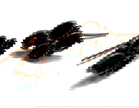 2 x Pendientes hippie Tris - 17mm - Copper - - Crystaldreams Abalorios