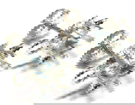 2x Engaste 4745 Swarovski Elements 10mm - Pendientes Silver - - Crystaldreams Abalorios